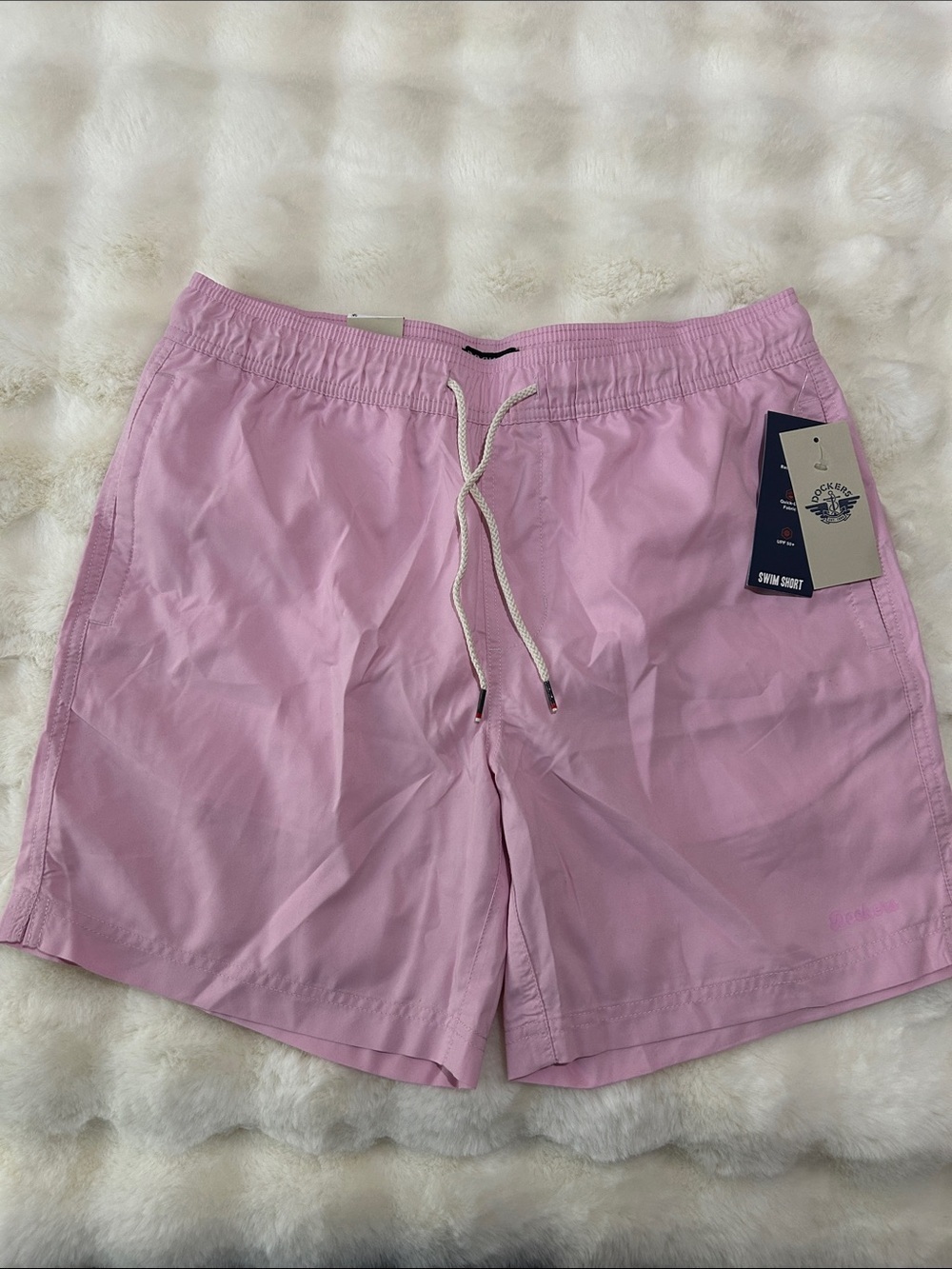 Dockers Men's Swim Shorts in a light pink color Size M